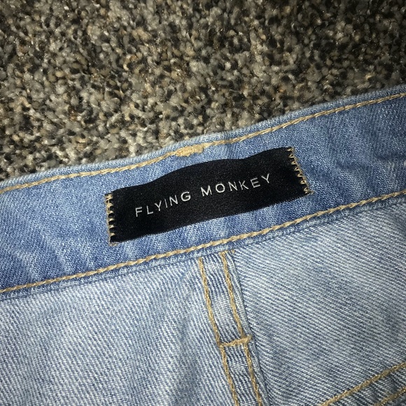 Flying Monkey Jean Denim Skirt - Picture 3 of 4